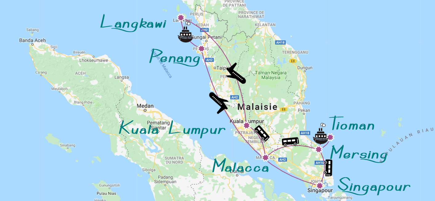 Plan Malaisie trois semaines en malaisie asie blog voyage icietlabas