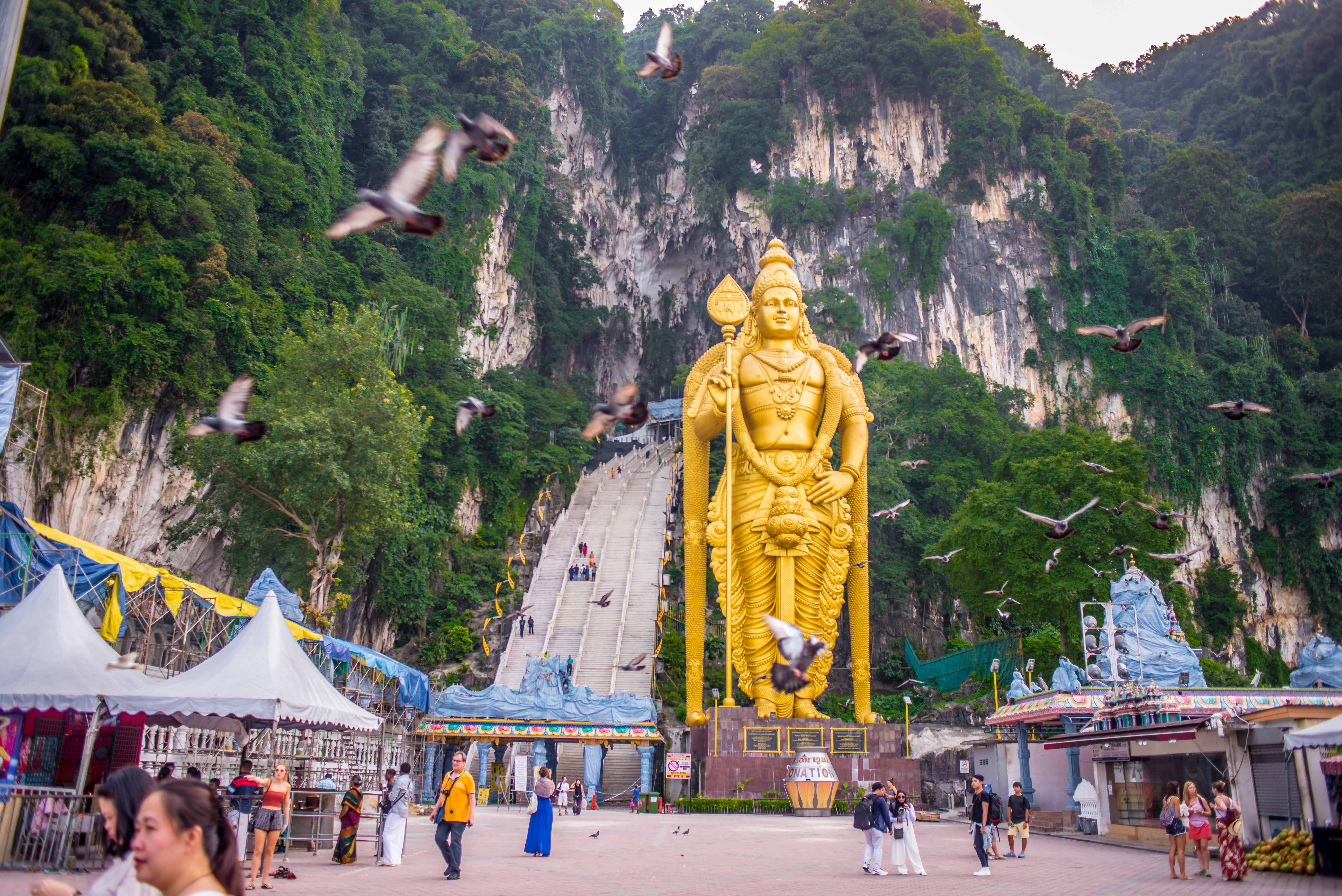 Batu Caves Temple Cave Malaisie Kuala Lumpur Blog Voyage Icietlabas