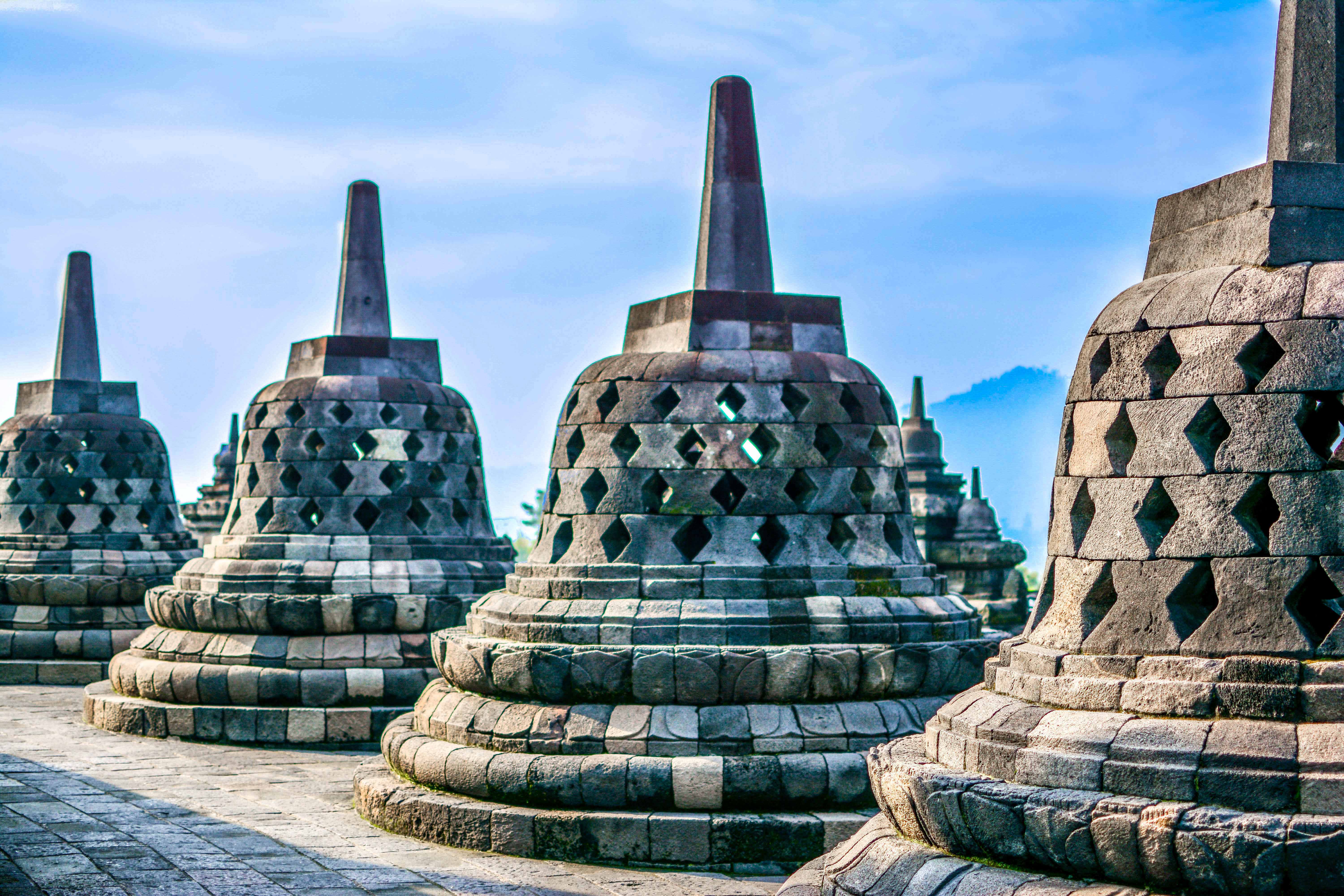 Borobudur Prambanan Indonésie java icietlabas temple blog voyage blogvoyage