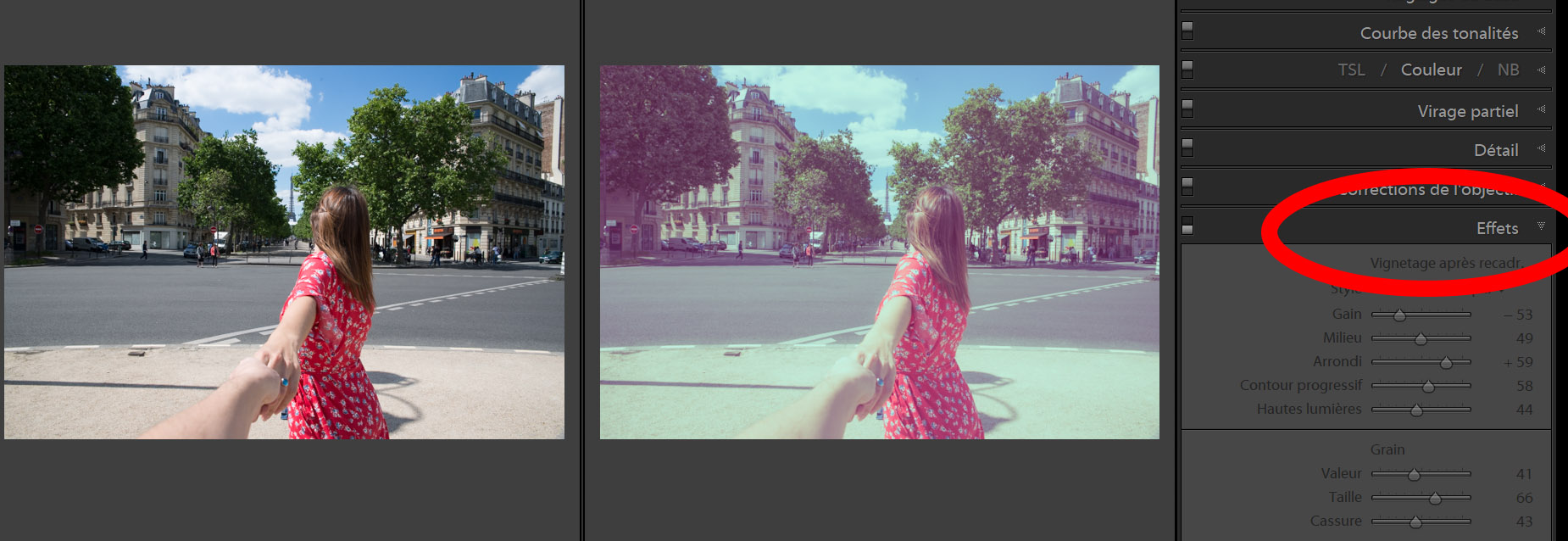 Tutoriel Lightroom effet vintage icietlabas blogvoyage