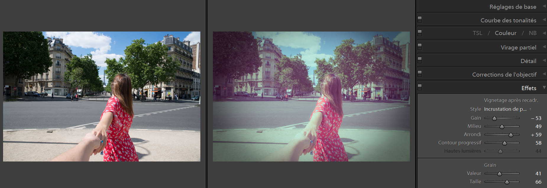 Tutoriel Lightroom effet vintage icietlabas blogvoyage