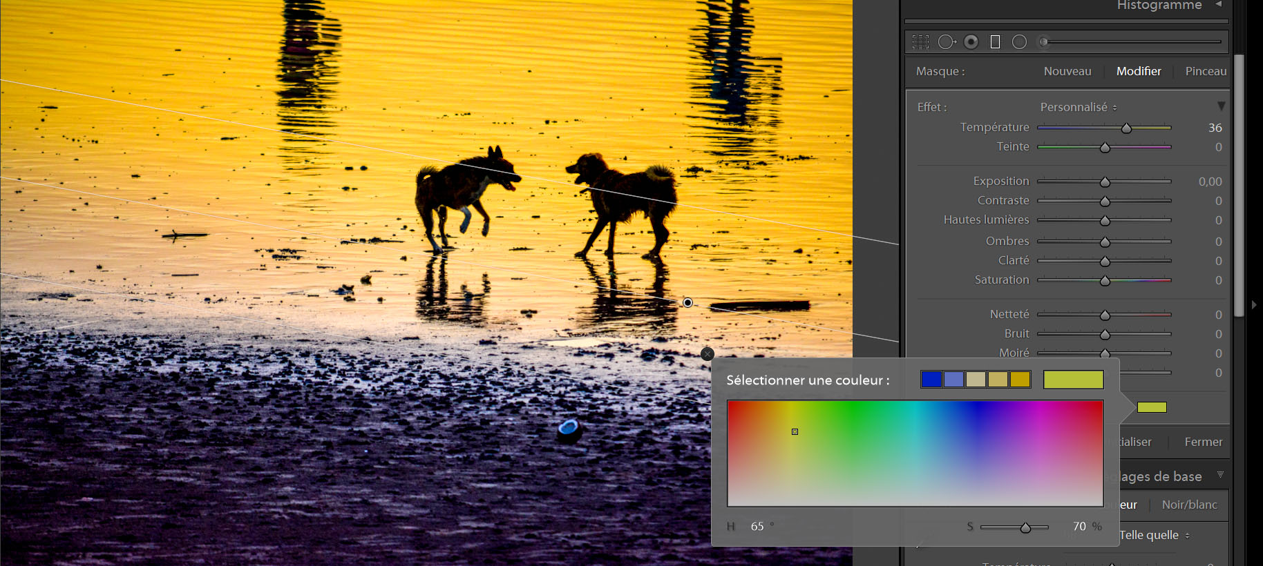 Retouches sur Lightroom Filtre Gradué Blog Voyage