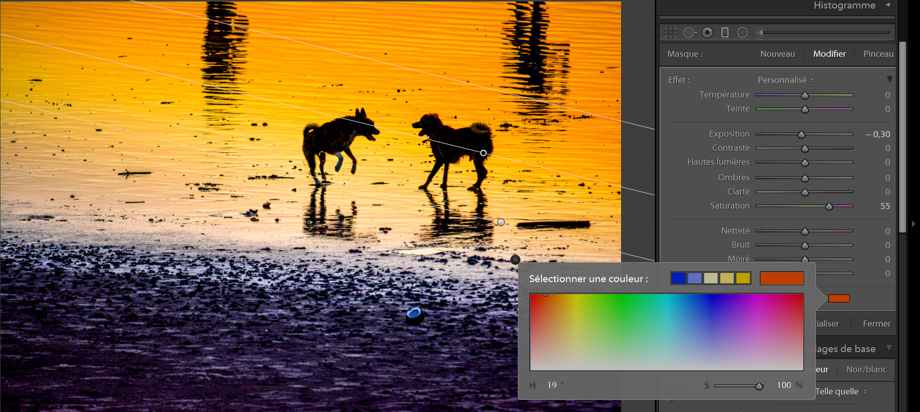 Retouches sur Lightroom Filtre Gradué Blog Voyage