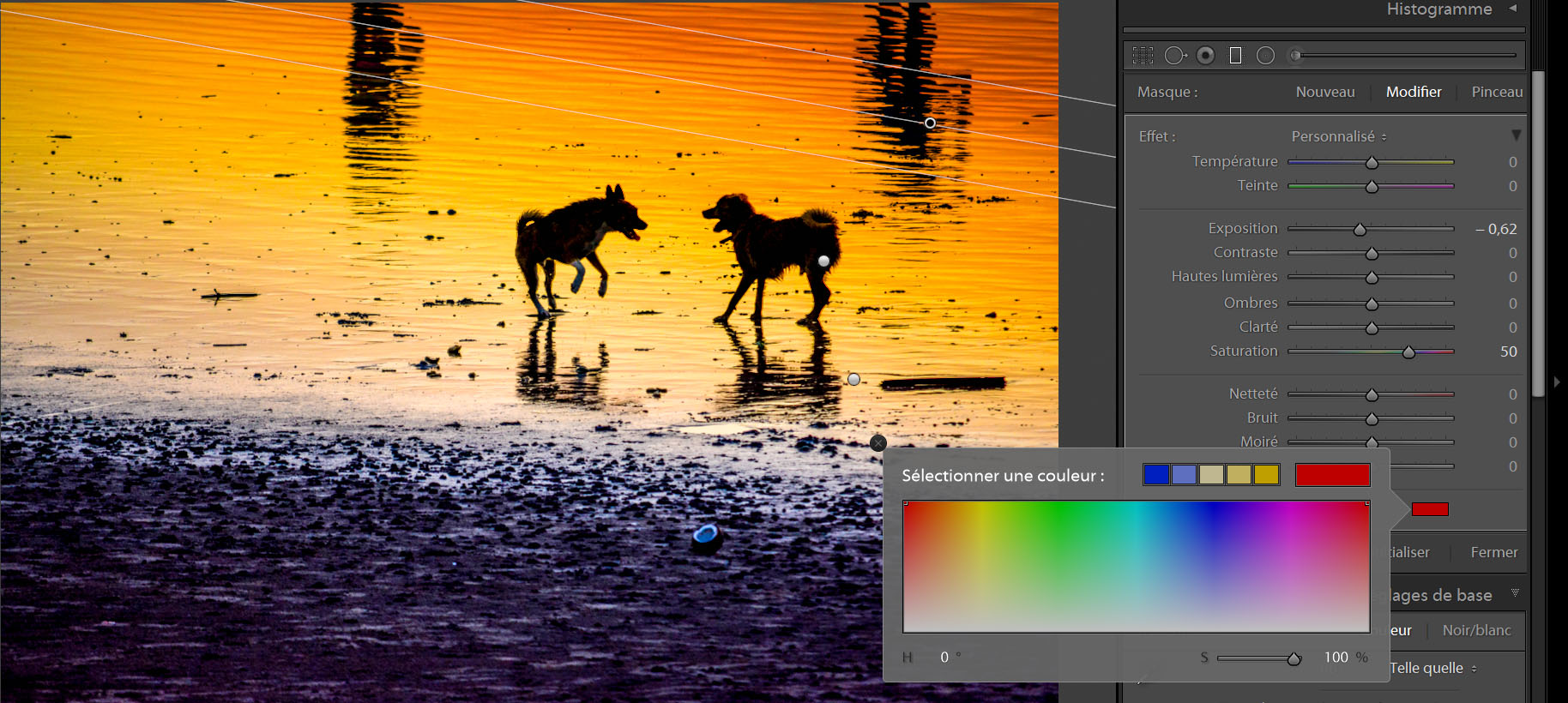 Retouches sur Lightroom Filtre Gradué Blog Voyage