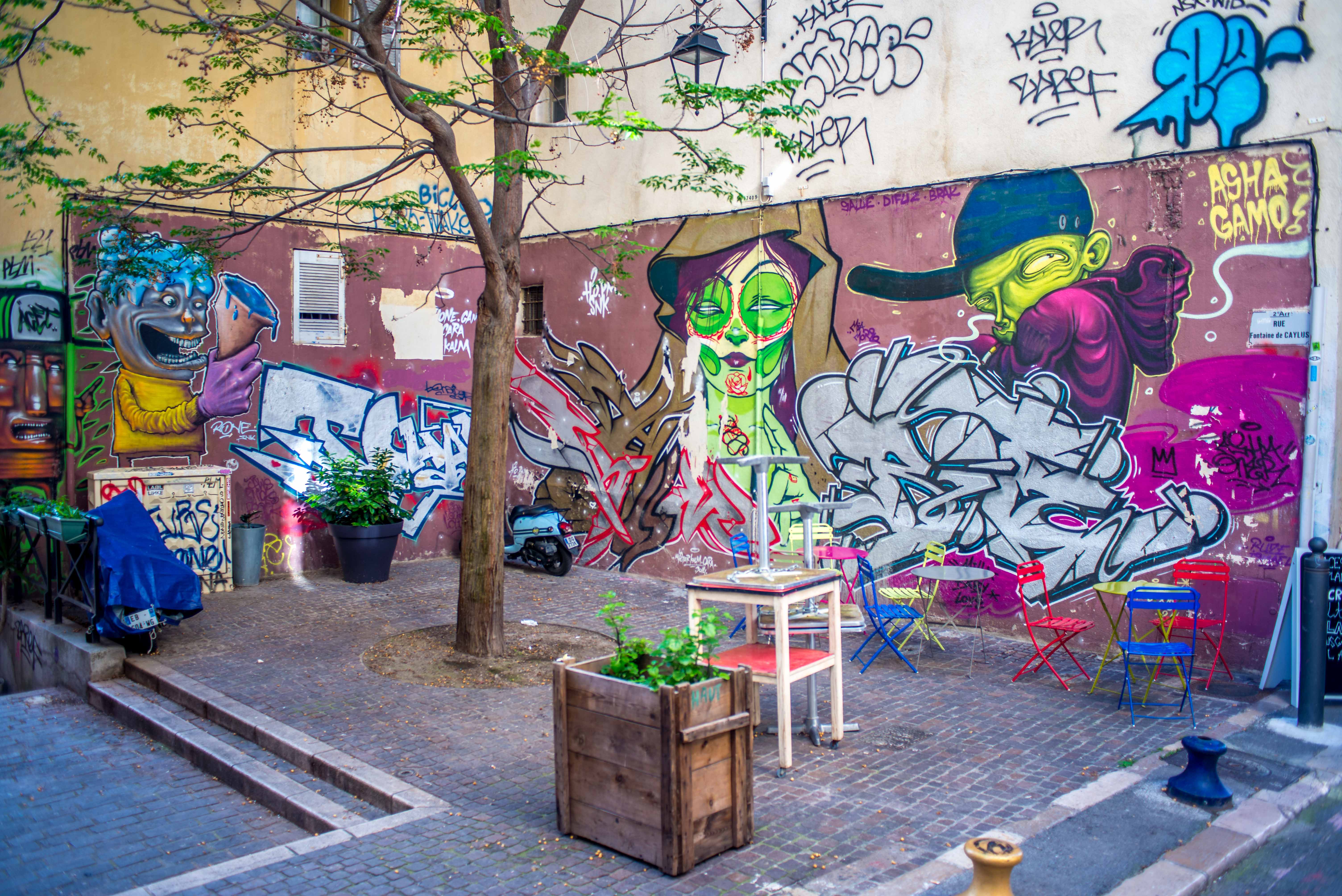 Street art à Marseille Le Panier Paca Blog voyage Icietlabas