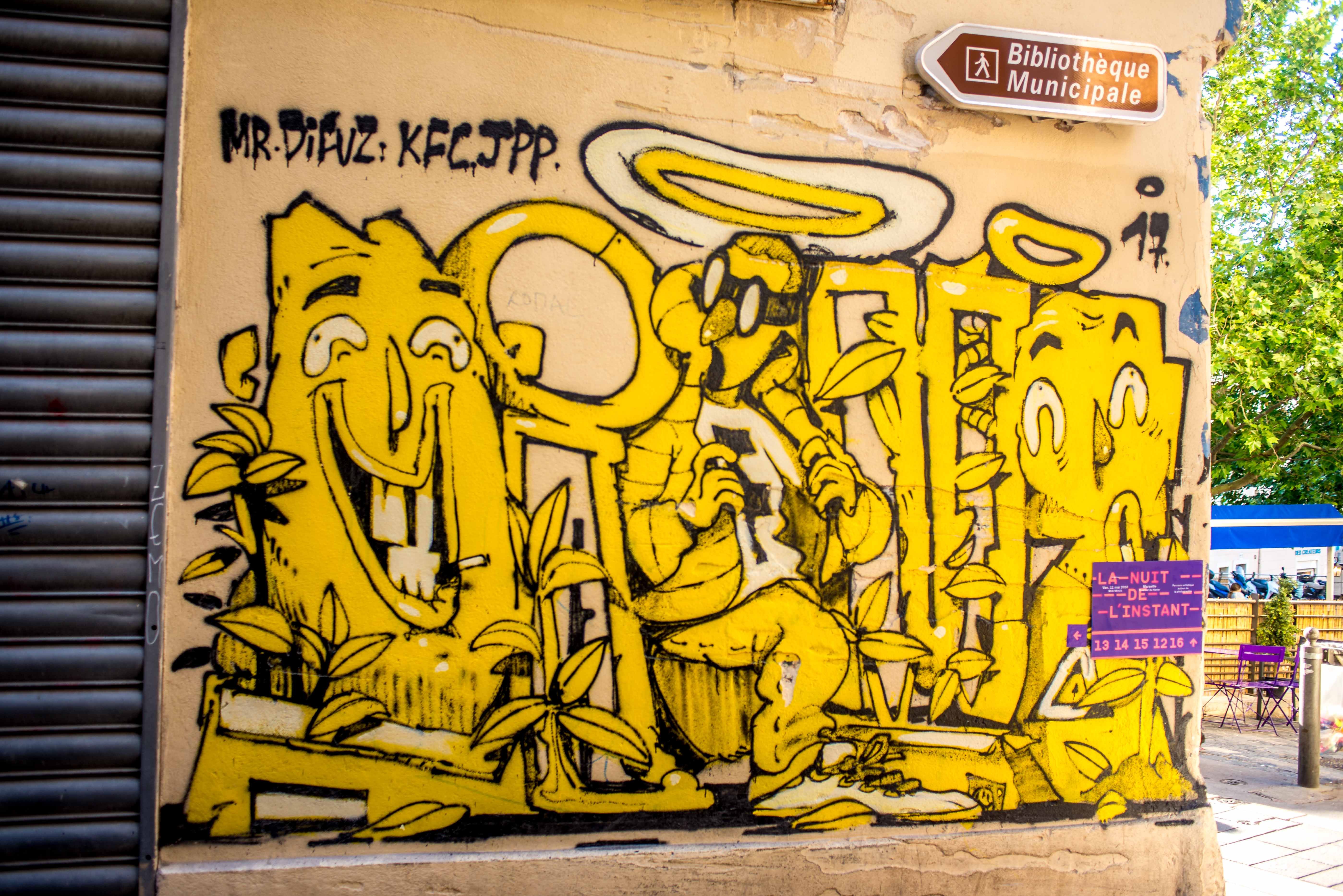 Street art à Marseille Le Panier Paca Blog voyage Icietlabas