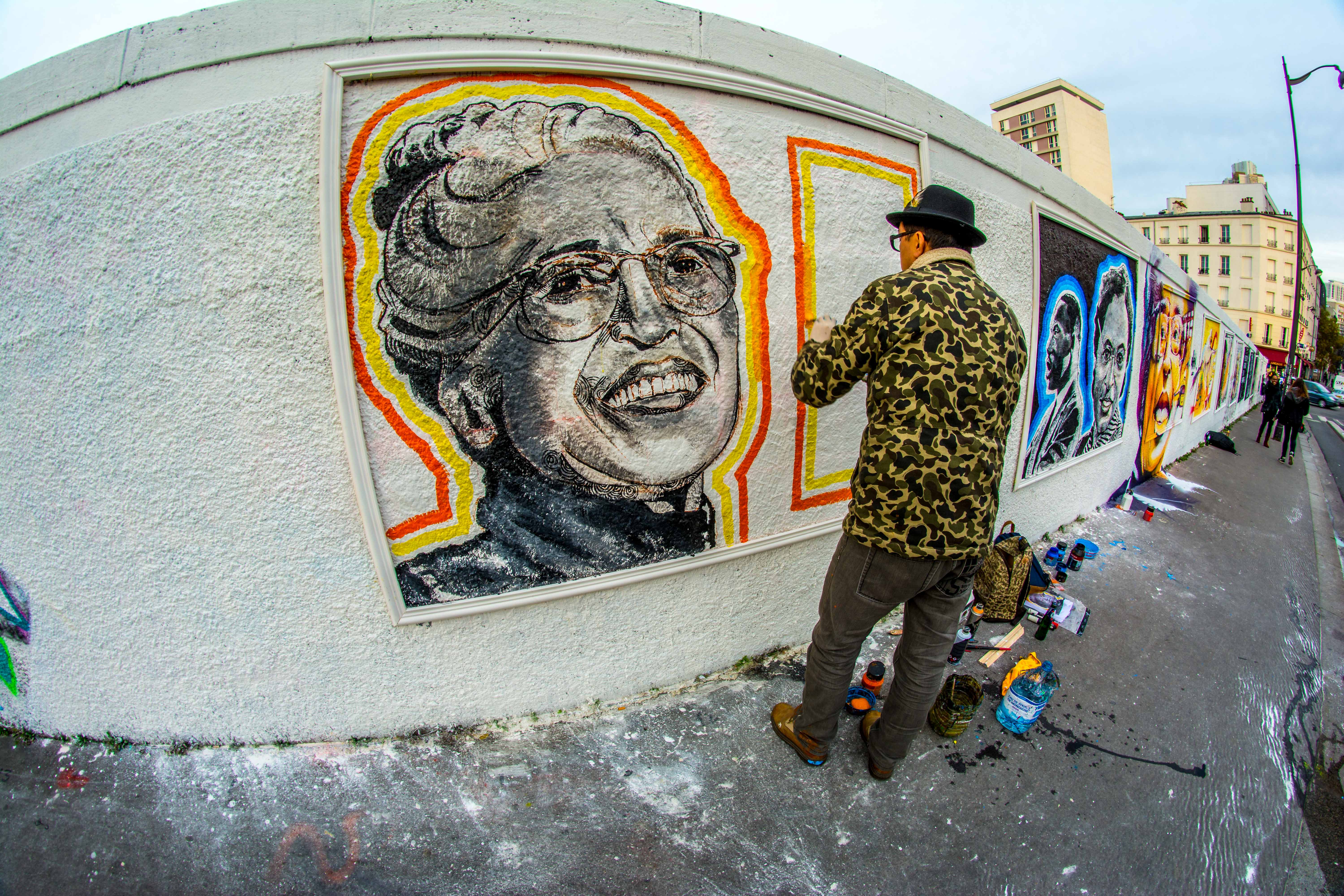 rosa parks fait le mur streetart street art paris blogvoyage blog voyage icietlabas