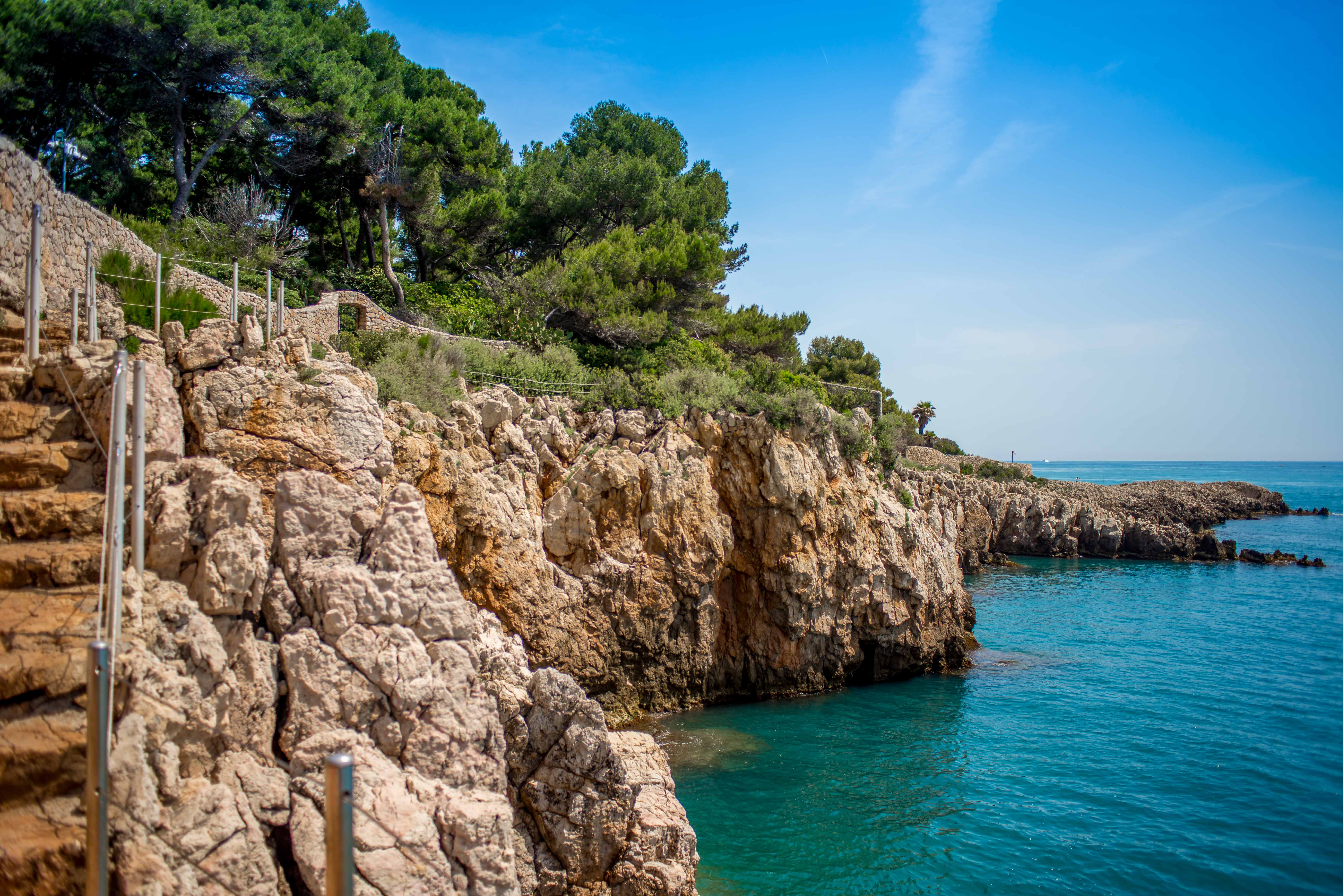 randonnée sentier du littoral cap d'antibes blog voyage icietlabas