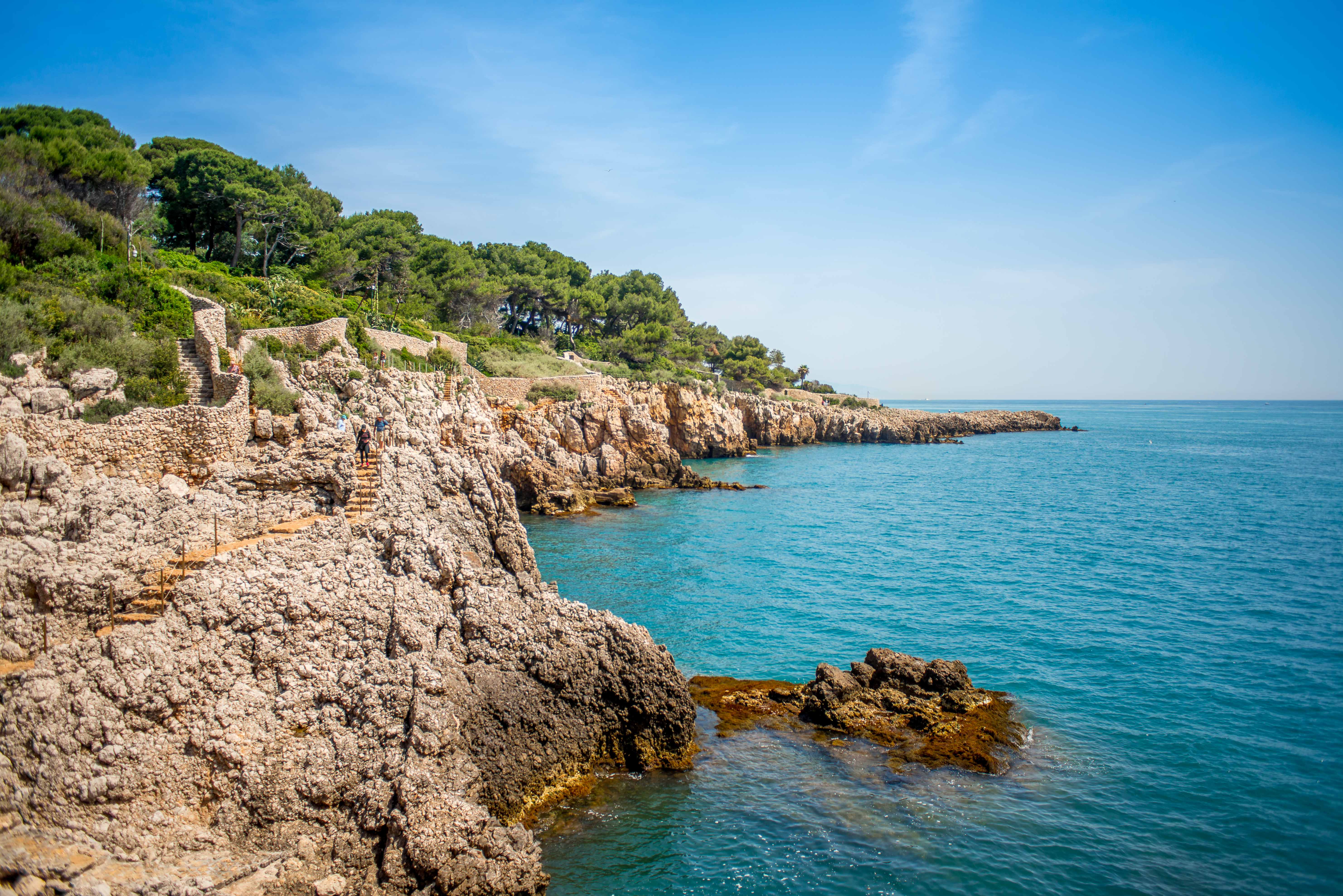 randonnée sentier du littoral cap d'antibes blog voyage icietlabas