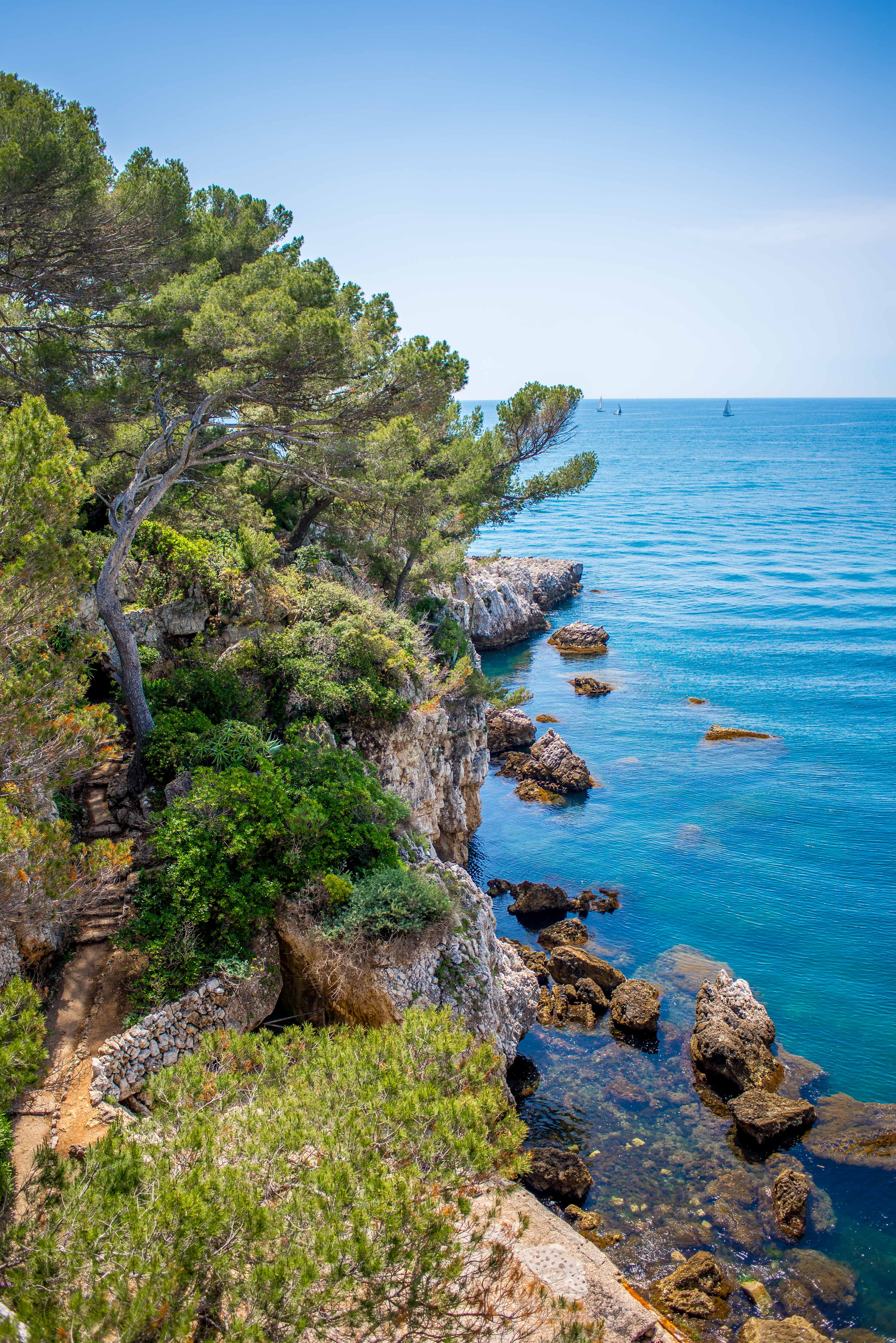 randonnée sentier du littoral cap d'antibes blog voyage icietlabas