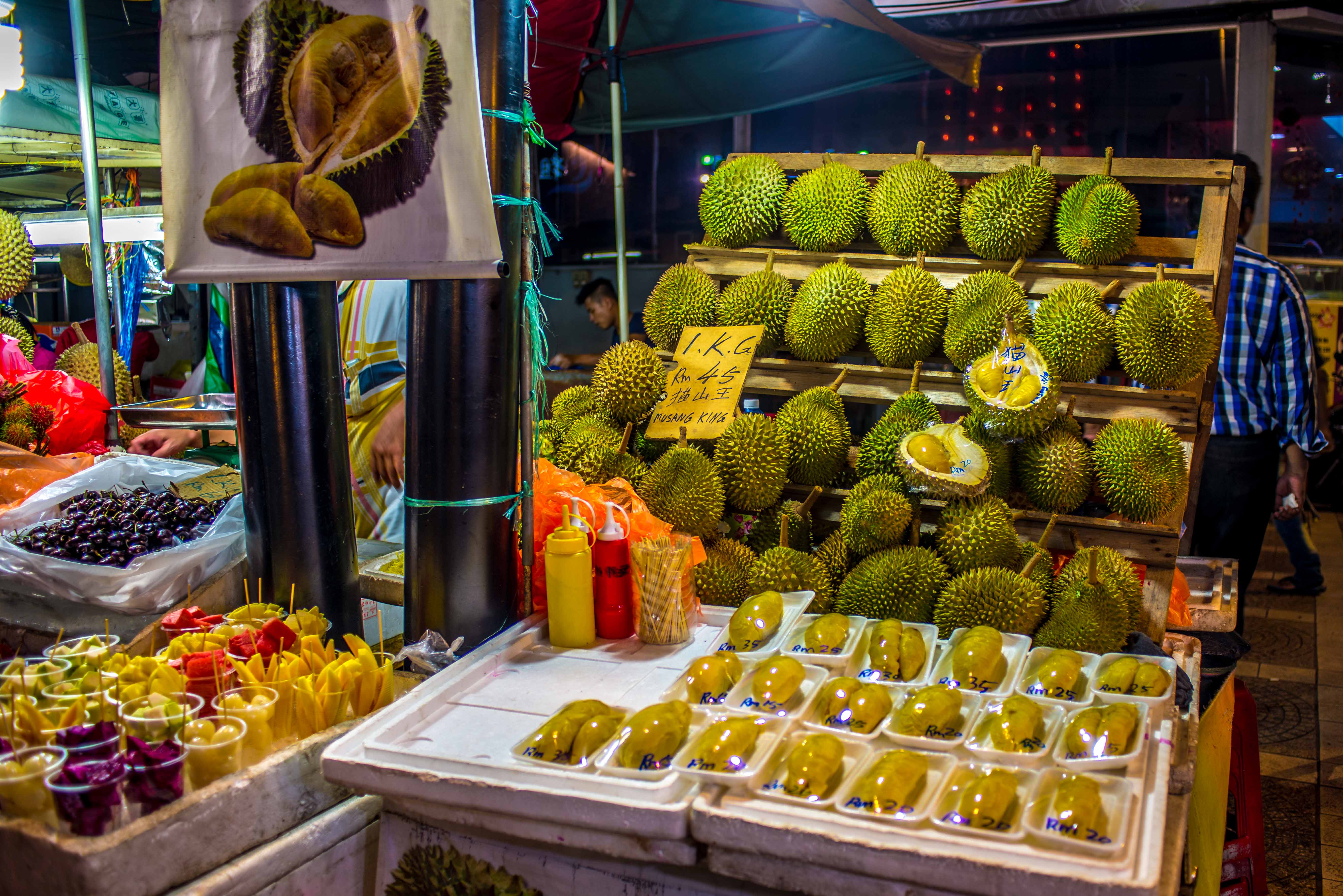 Durian Malaisie Asie Sud-Est Fruit qui pue King of Fruit blog voyage icietlabas
