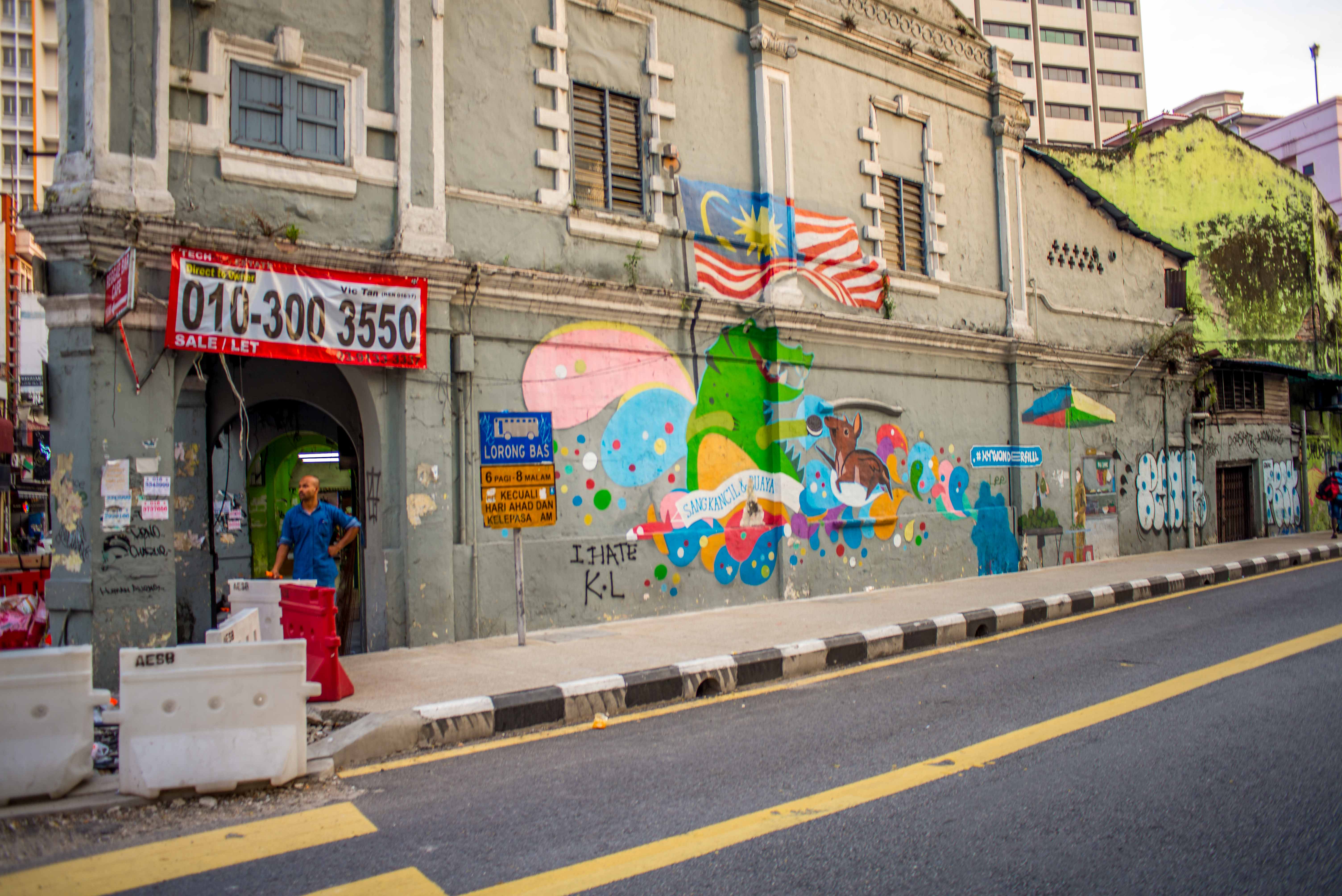 Kuala Lumpur streetart Malaisie blog voyage icietlabas