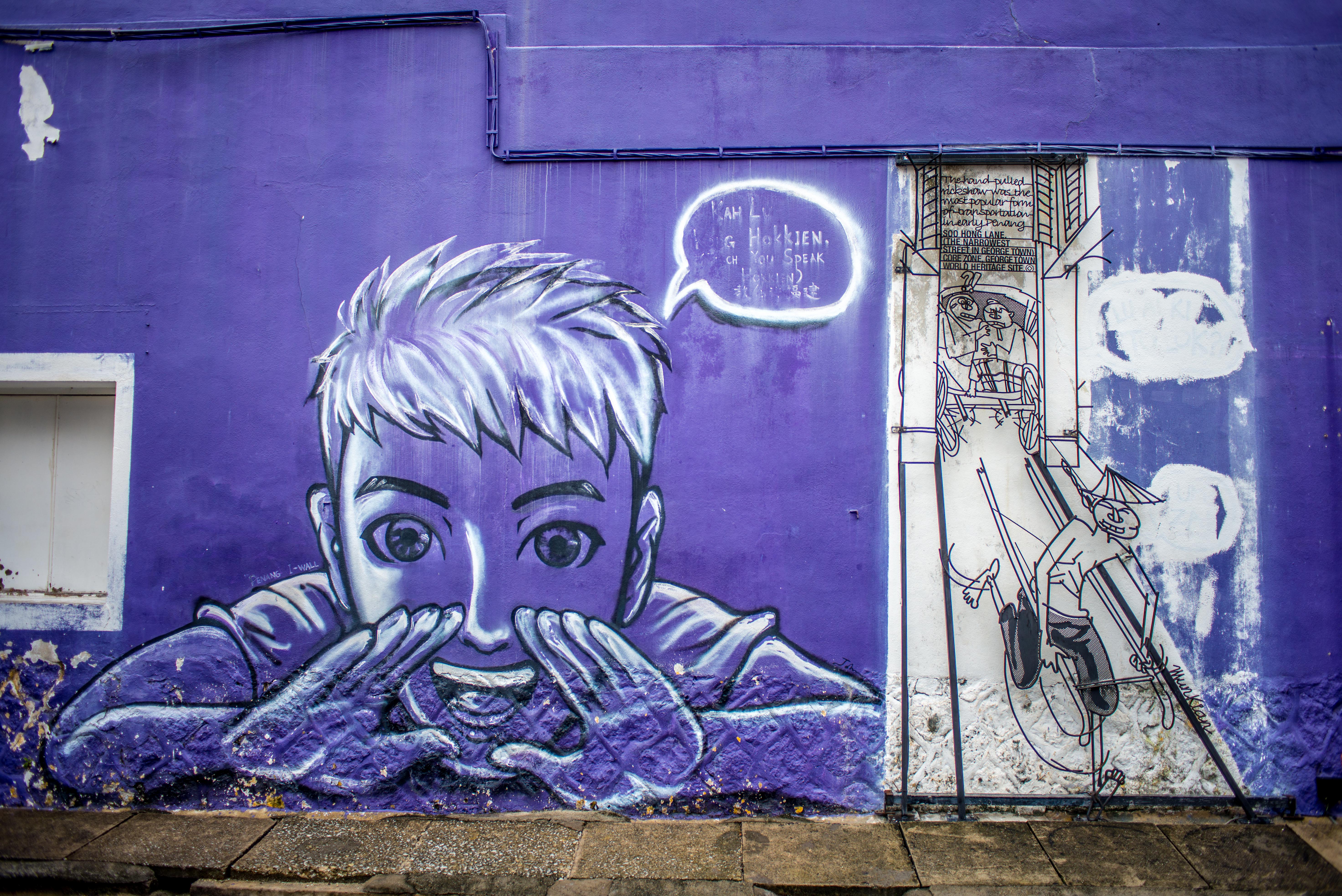 Street art à Georgetown Penang Malaisie Asie blogvoyage Icietlabas