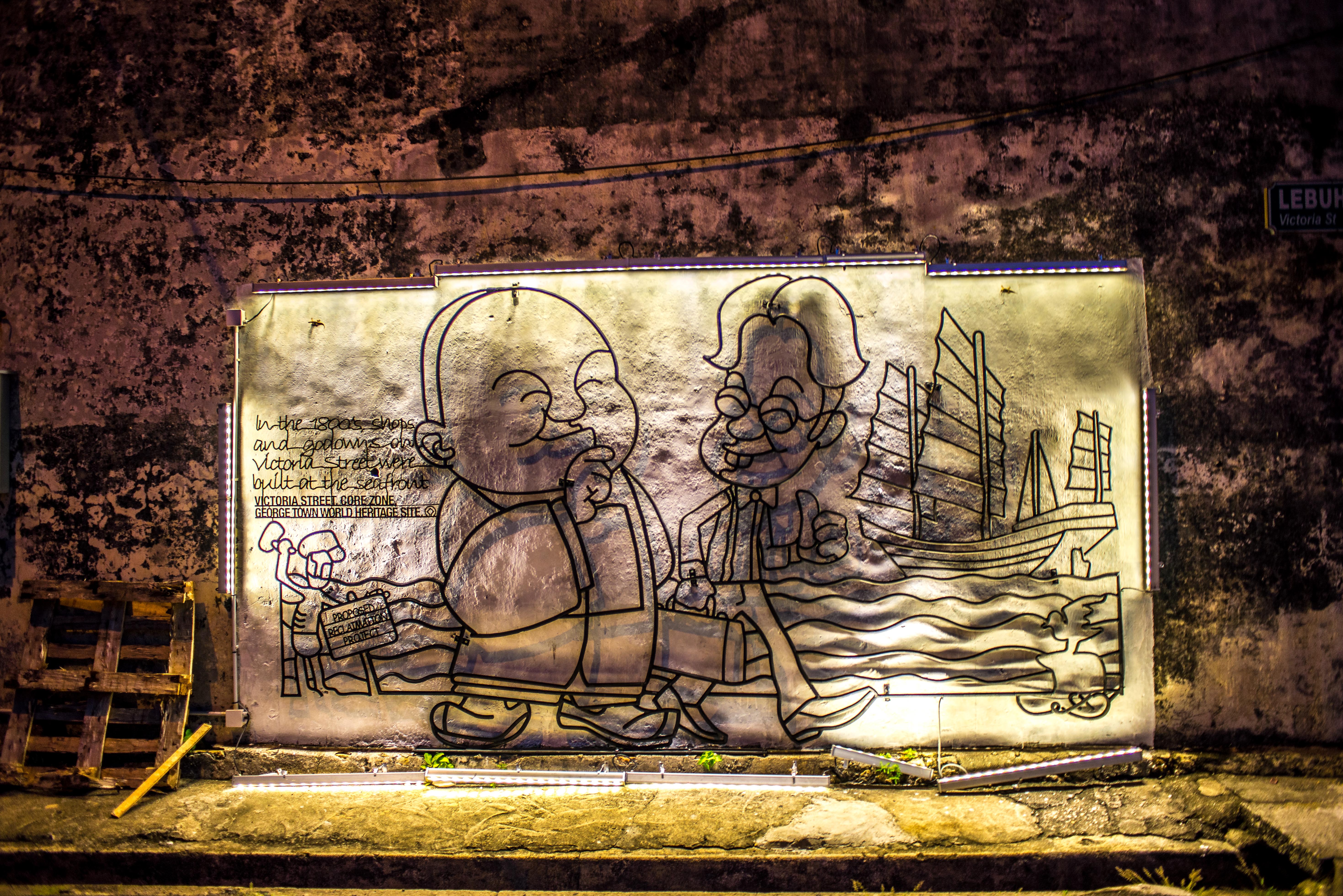 Street art à Georgetown Penang Malaisie Asie blogvoyage Icietlabas Marking Georgetown