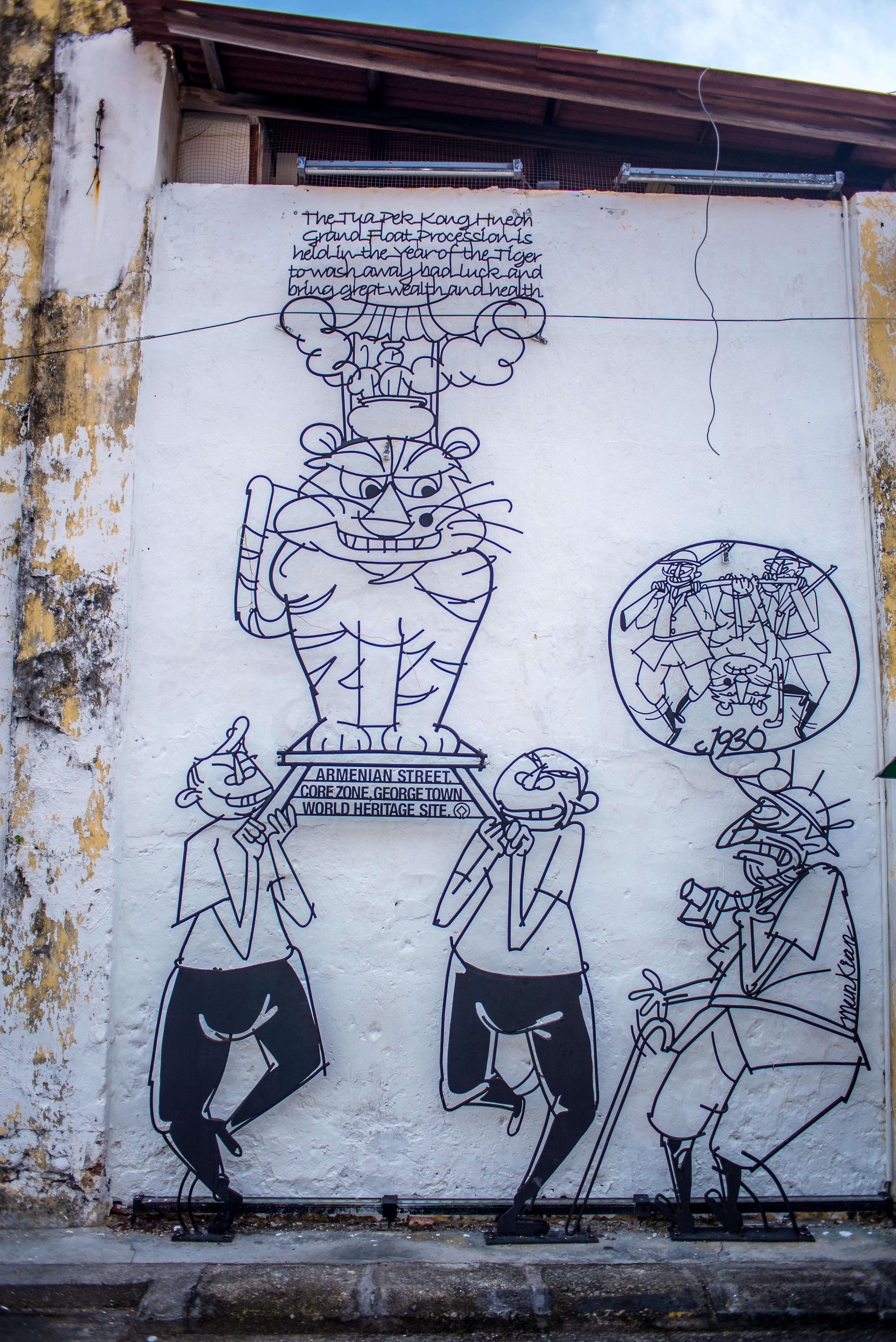 Street art à Georgetown Penang Malaisie Asie blogvoyage Icietlabas Marking Georgetown