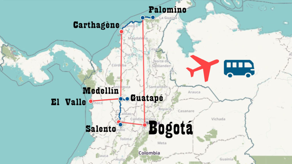 Itinéraire trois semaines Colombie Icietlabas blog voyage