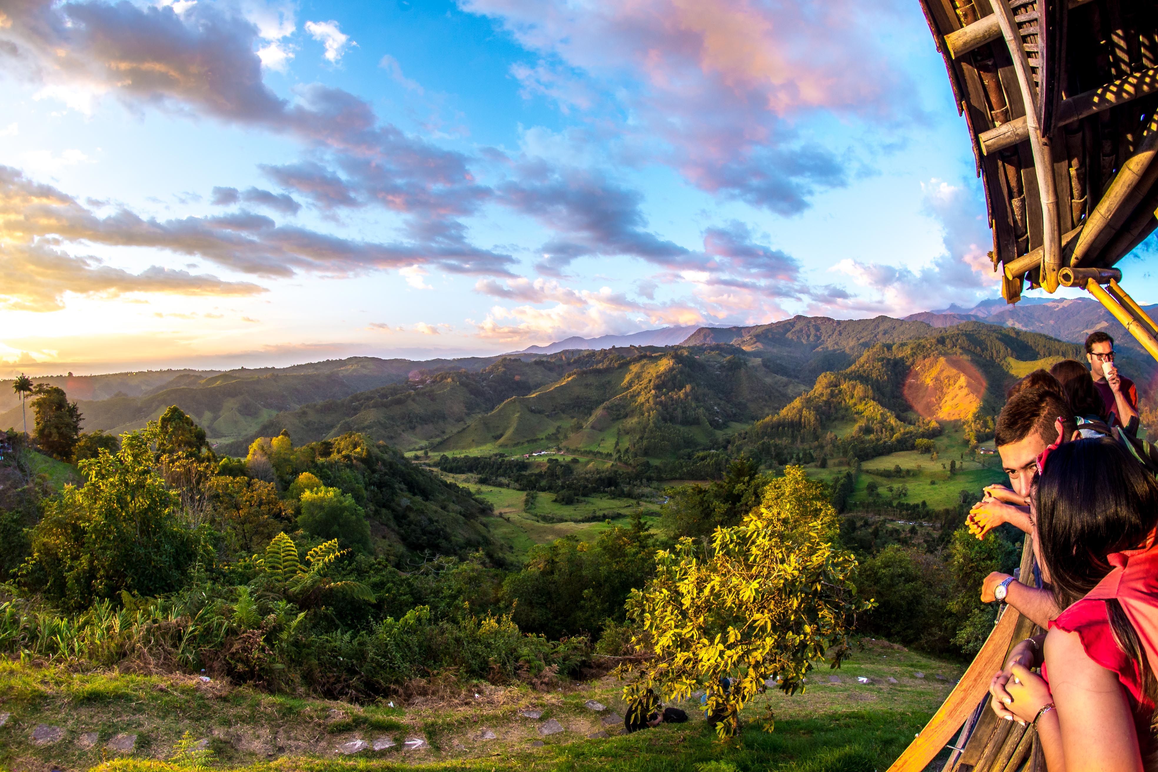 Mirador Alto de la Cruz Village Colombie Quindío Blog Voyage
