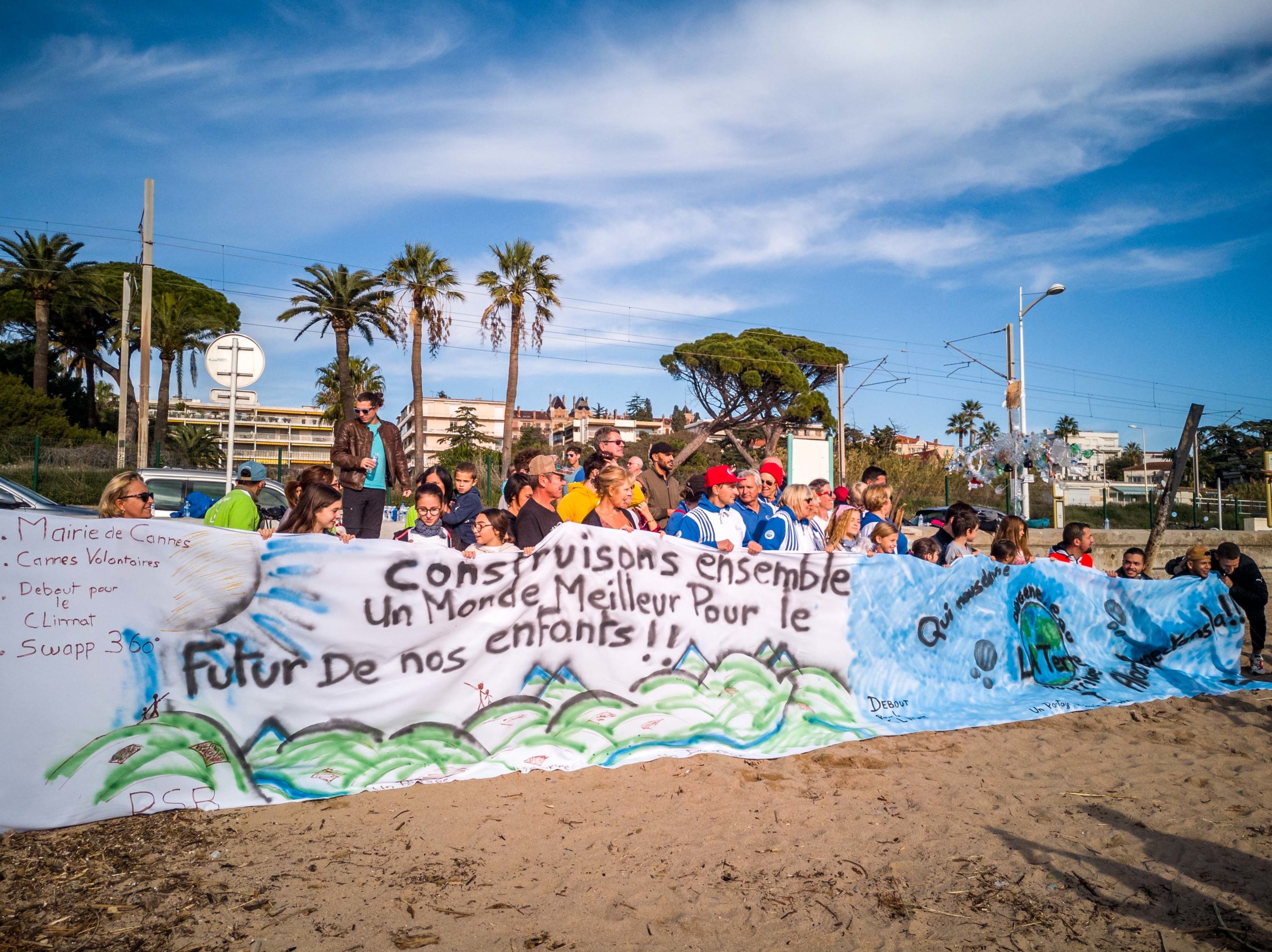 Opération plages propres Cannes Cannes la Bocca Blog Voyage Zéro Déchets