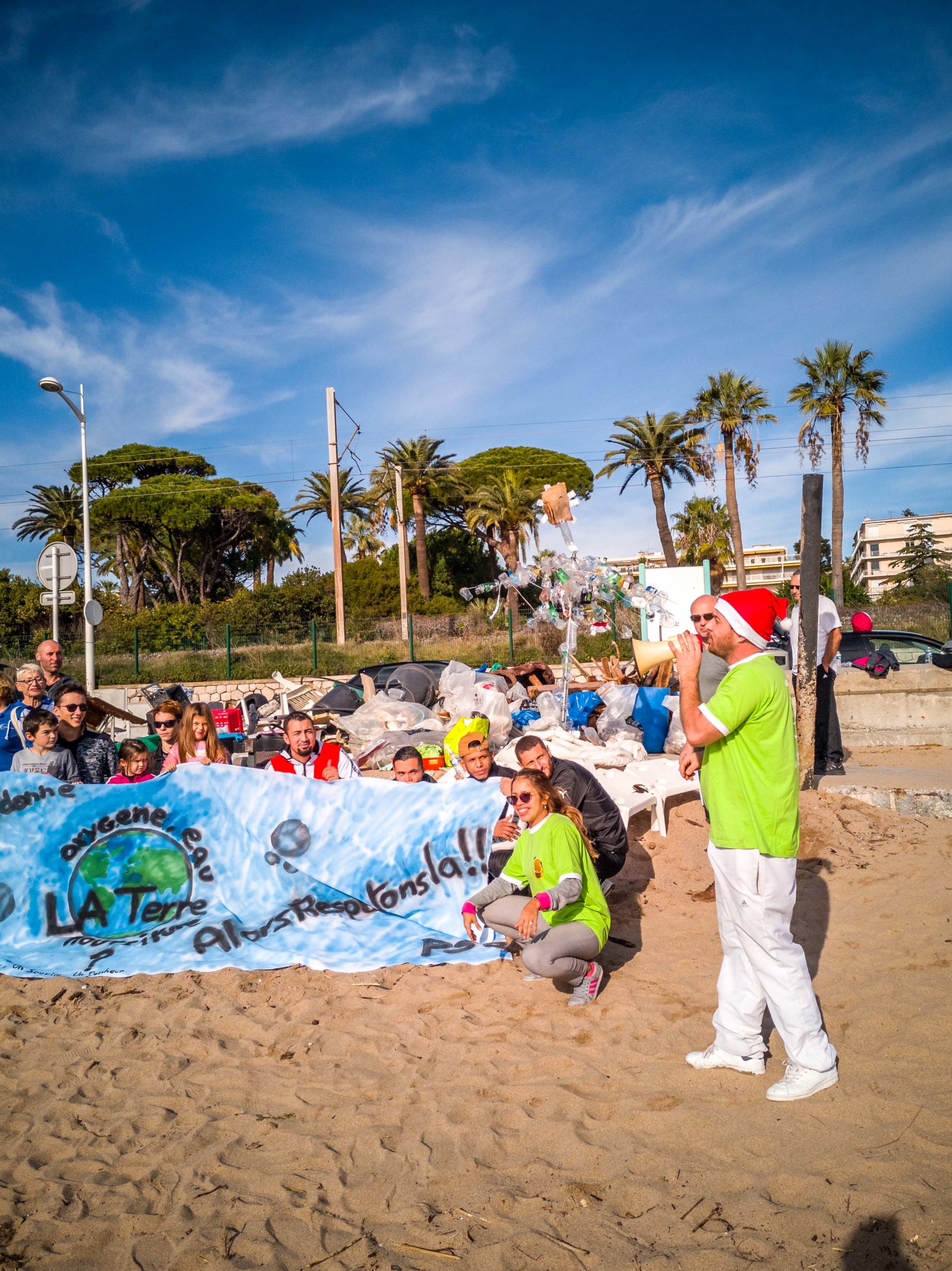 Opération plages propres Cannes Cannes la Bocca Blog Voyage Zéro Déchets