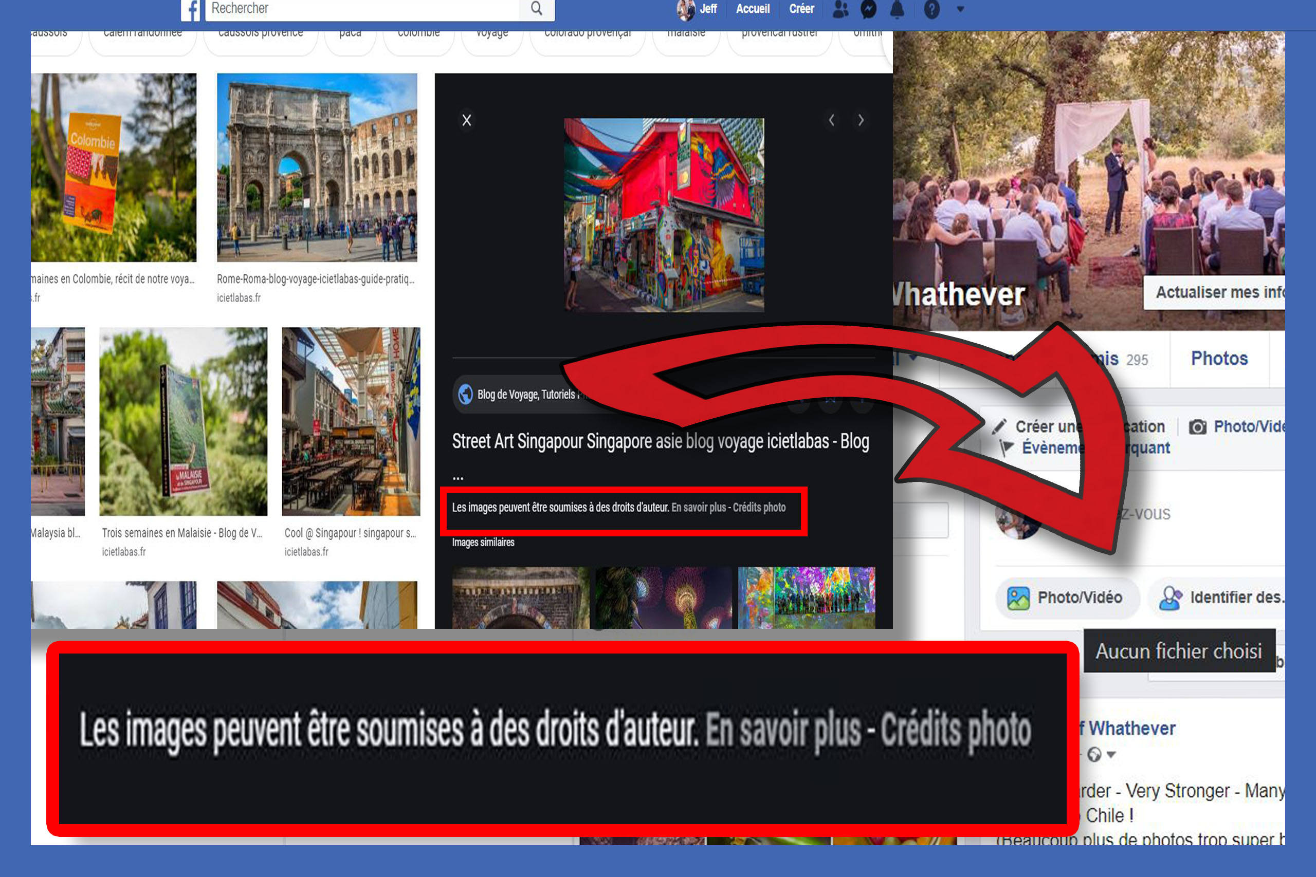 Pourquoi il ne faut pas prendre des photos sur google image et les mettre sur facebook