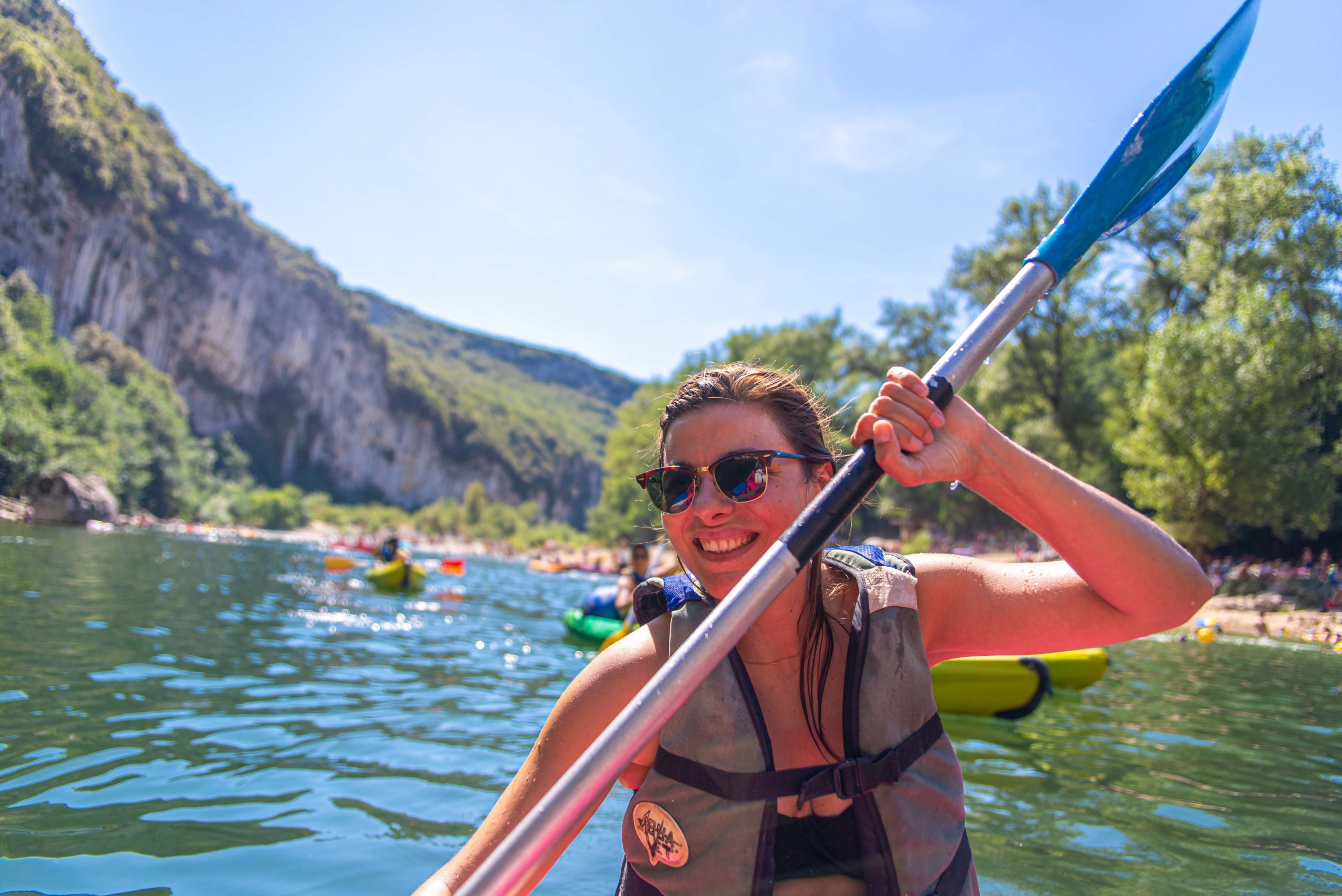 Faire du canoë sur l'ardèche Auvergne & Rhône-Alpes France Blog Voyage