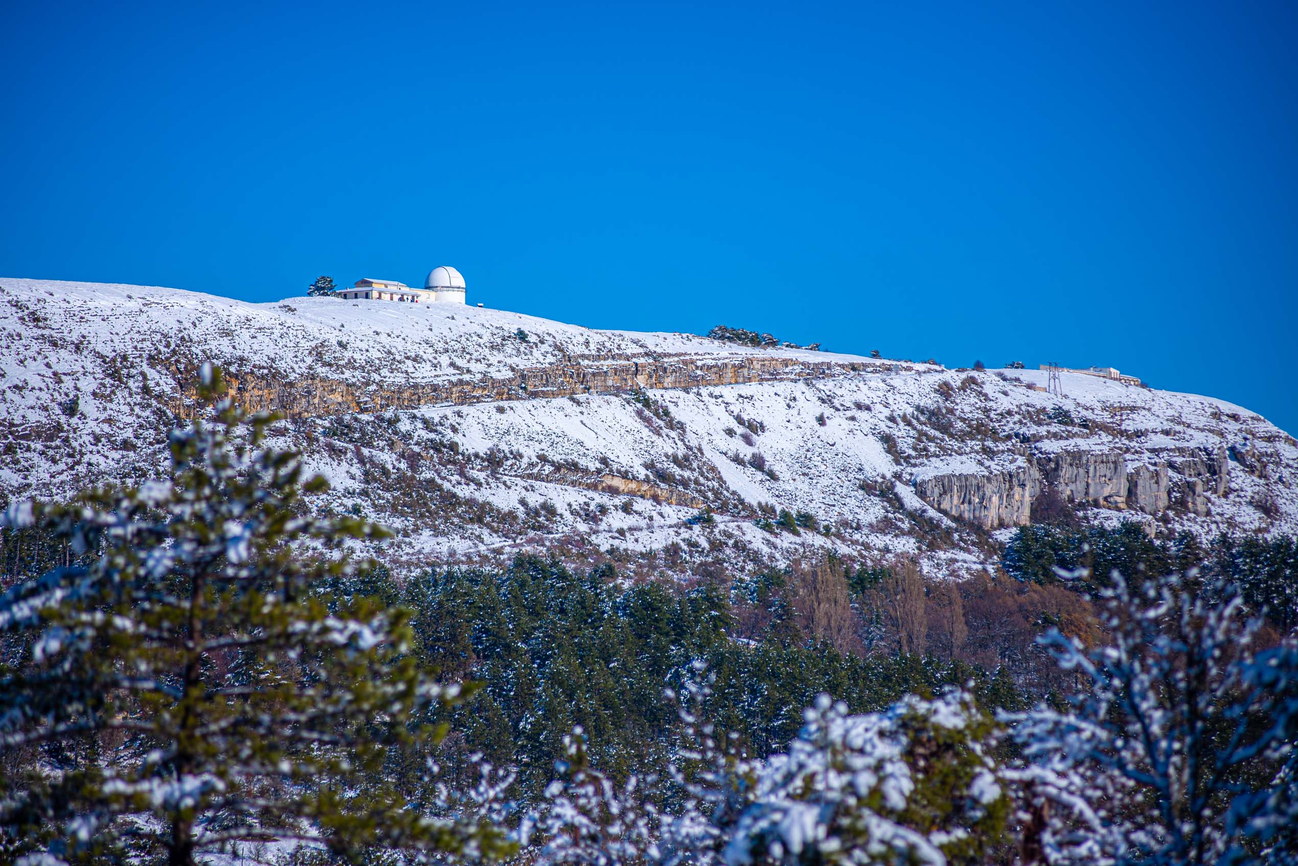 Caussols sous la neige, premières neiges dans les alpes maritimes décembre 2020 blog voyage